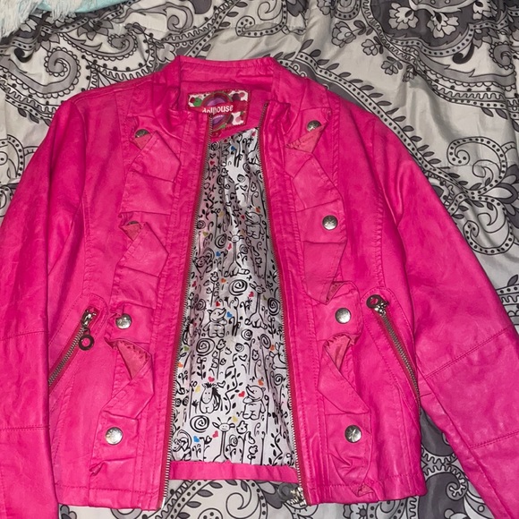 Pink dollhouse leather jacket - Picture 1 of 6
